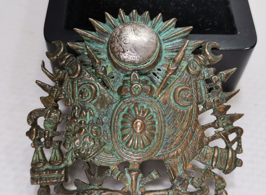 OSMANLI DEVLET ARMASI FORMUNDA YAPILMIŞ ÇOK NADİR OSMANLI ASKERİ ROZET