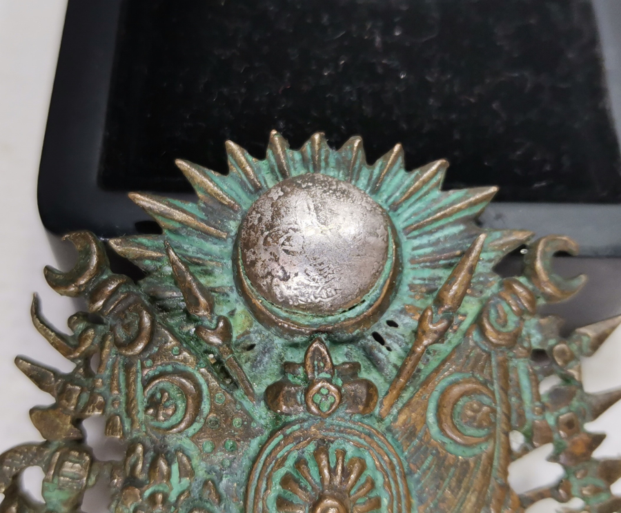 OSMANLI DEVLET ARMASI FORMUNDA YAPILMIŞ ÇOK NADİR OSMANLI ASKERİ ROZET