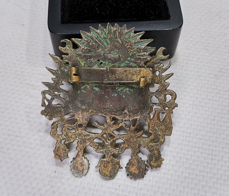 OSMANLI DEVLET ARMASI FORMUNDA YAPILMIŞ ÇOK NADİR OSMANLI ASKERİ ROZET