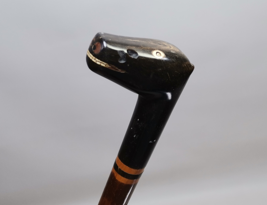 OSMANLI DÖNEMİ AT BAŞLI BOYNUZDAN MAMUL ADİLCEVAZ İŞİ ÇOK NADİR ÇERKES AT KAMÇISI