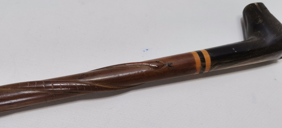 OSMANLI DÖNEMİ AT BAŞLI BOYNUZDAN MAMUL ADİLCEVAZ İŞİ ÇOK NADİR ÇERKES AT KAMÇISI