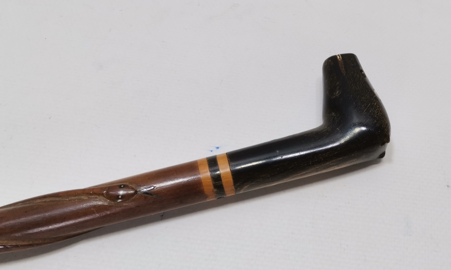 OSMANLI DÖNEMİ AT BAŞLI BOYNUZDAN MAMUL ADİLCEVAZ İŞİ ÇOK NADİR ÇERKES AT KAMÇISI