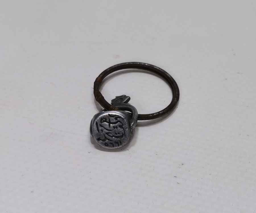 OSMANLI DÖNEMİ ÇOK NADİR HAKKAK İŞİ DÖNERLİ ALÜMİNYUM ŞAHIS MÜHRÜ - İLK KEZ GÖRÜLÜYOR