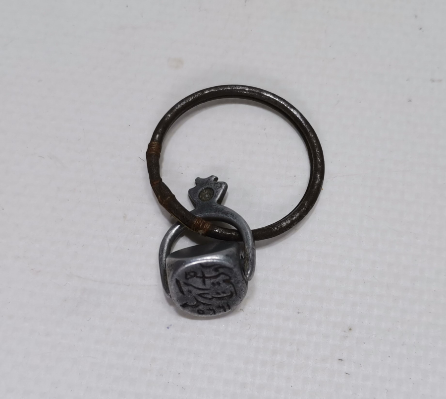 OSMANLI DÖNEMİ ÇOK NADİR HAKKAK İŞİ DÖNERLİ ALÜMİNYUM ŞAHIS MÜHRÜ - İLK KEZ GÖRÜLÜYOR