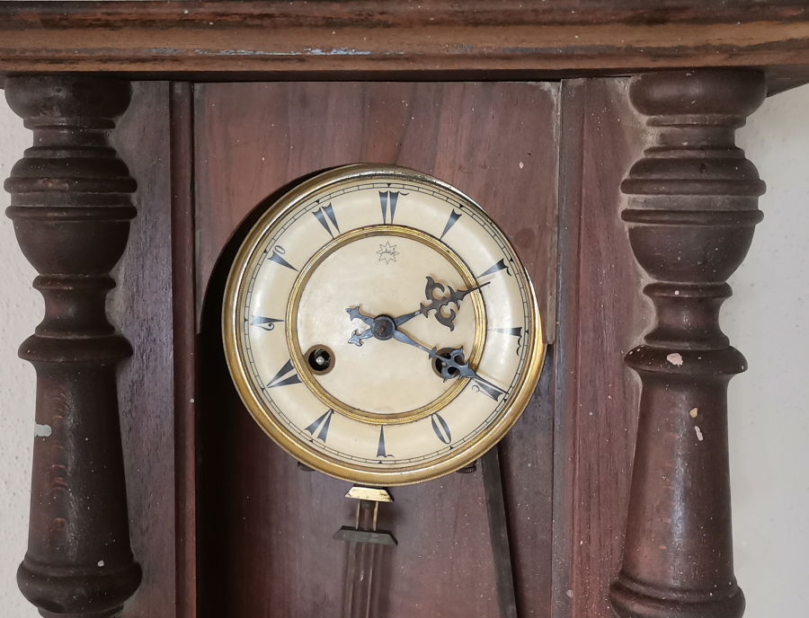 OSMANLI DÖNEMİ ÜZERİ OSMANLICA YAZILI BÜYÜK BOY DUVAR SAATİ