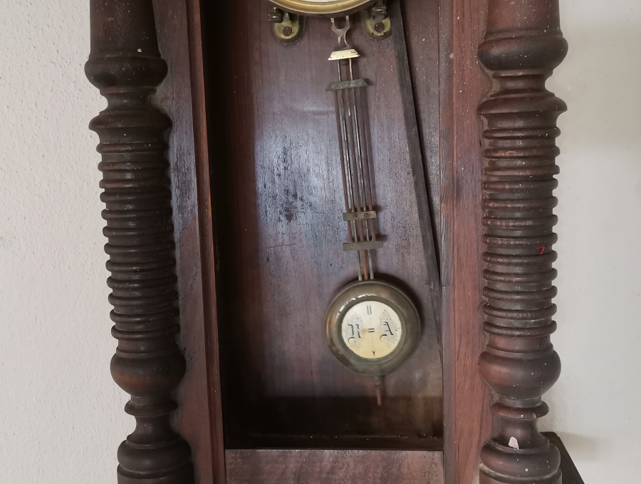 OSMANLI DÖNEMİ ÜZERİ OSMANLICA YAZILI BÜYÜK BOY DUVAR SAATİ