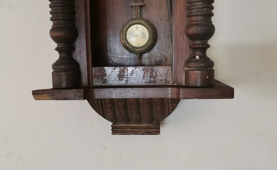 OSMANLI DÖNEMİ ÜZERİ OSMANLICA YAZILI BÜYÜK BOY DUVAR SAATİ