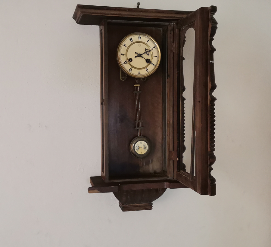 OSMANLI DÖNEMİ ÜZERİ OSMANLICA YAZILI BÜYÜK BOY DUVAR SAATİ