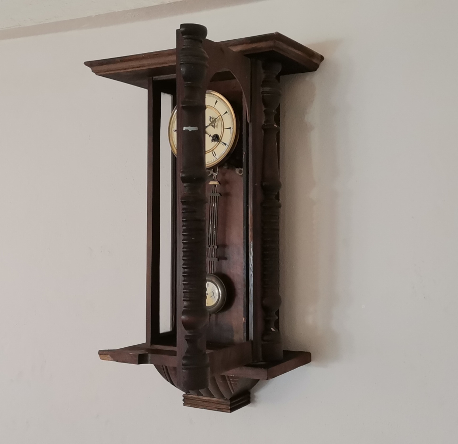 OSMANLI DÖNEMİ ÜZERİ OSMANLICA YAZILI BÜYÜK BOY DUVAR SAATİ