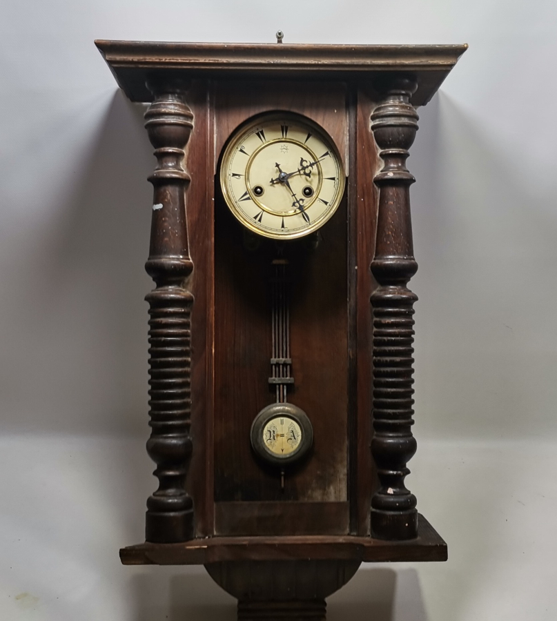 OSMANLI DÖNEMİ ÜZERİ OSMANLICA YAZILI BÜYÜK BOY DUVAR SAATİ