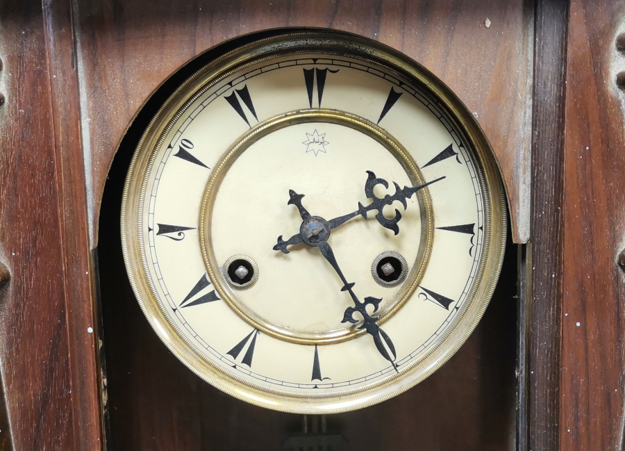 OSMANLI DÖNEMİ ÜZERİ OSMANLICA YAZILI BÜYÜK BOY DUVAR SAATİ