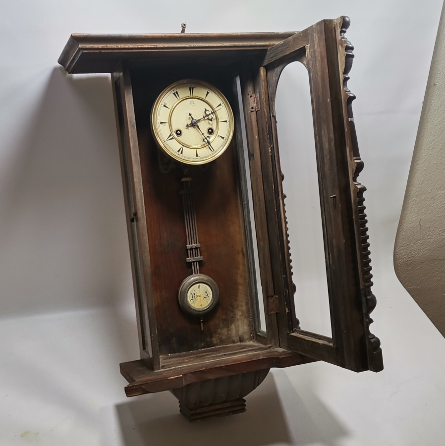 OSMANLI DÖNEMİ ÜZERİ OSMANLICA YAZILI BÜYÜK BOY DUVAR SAATİ