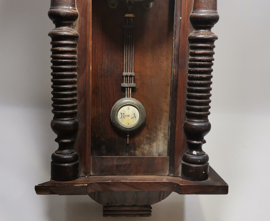 OSMANLI DÖNEMİ ÜZERİ OSMANLICA YAZILI BÜYÜK BOY DUVAR SAATİ