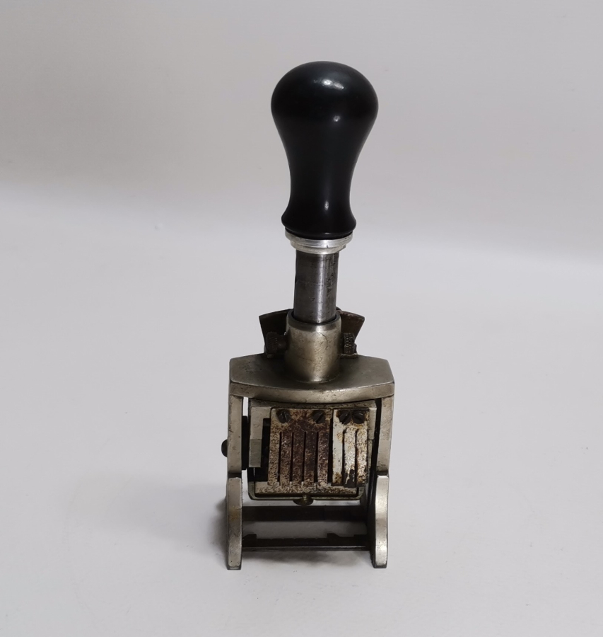 OSMANLI DÖNEMİ ÜZERİNDE SİRKECİ 71 YAZILI ÇOK NADİR TREN BİLETİ SERİ NUMARA DAMGASI - MÜHRÜ