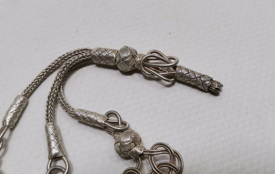 EL ÖRME KAZAZ GÜMÜŞ TESPİH PÜSKÜLÜ