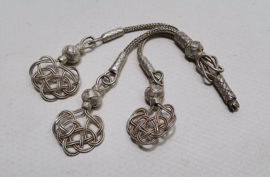 EL ÖRME KAZAZ GÜMÜŞ TESPİH PÜSKÜLÜ