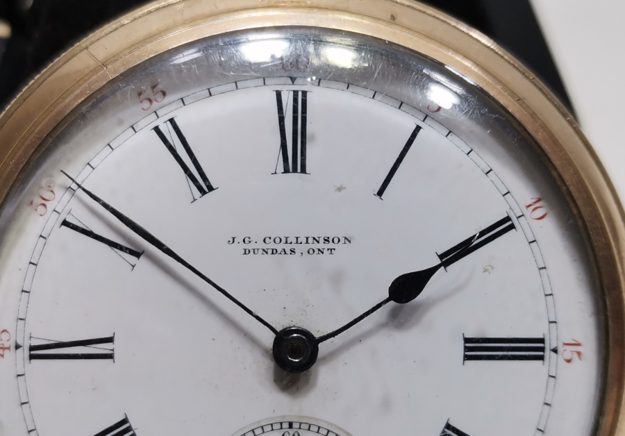 KURMALI ALTIN KAPLAMA İNGİLİZ CEP SAATİ