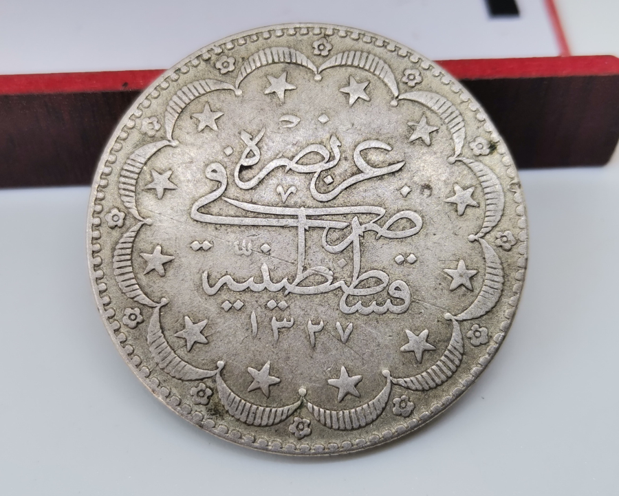 MEHMET REŞAD HAN DÖNEMİ KOLEKSİYONLUK GÜMÜŞ 20 KURUŞ