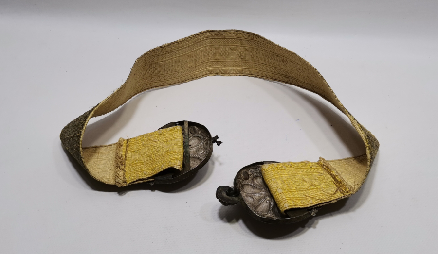 OSMANLI DÖNEMİ GÜMÜŞ SIRMA İŞÇİLİKLİ NADİR GELİN KEMERİ