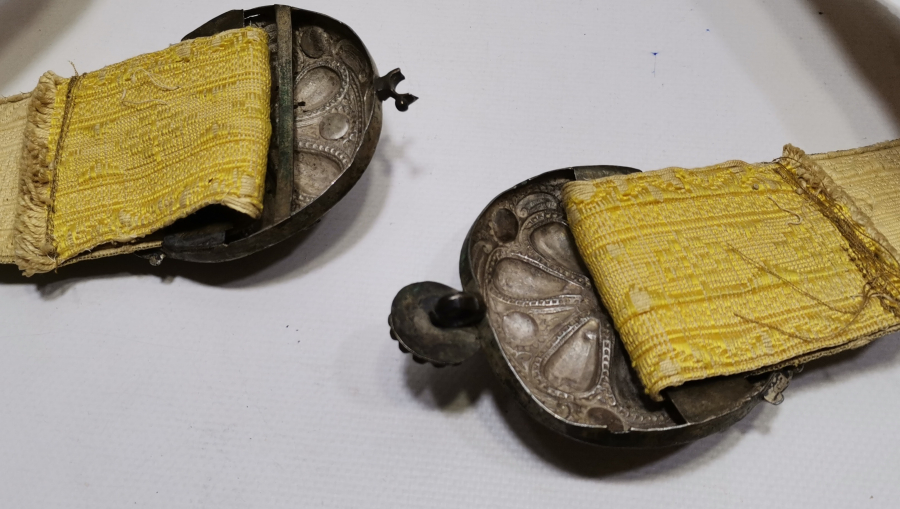 OSMANLI DÖNEMİ GÜMÜŞ SIRMA İŞÇİLİKLİ NADİR GELİN KEMERİ