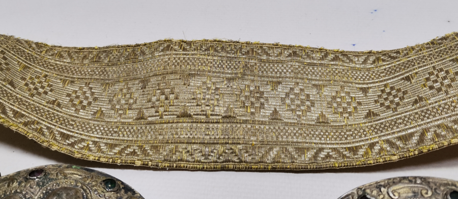 OSMANLI DÖNEMİ GÜMÜŞ SIRMA İŞÇİLİKLİ NADİR GELİN KEMERİ