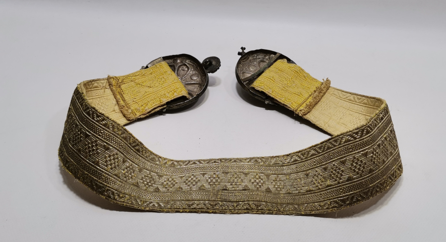 OSMANLI DÖNEMİ GÜMÜŞ SIRMA İŞÇİLİKLİ NADİR GELİN KEMERİ