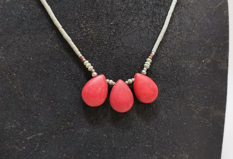 DOĞAL TAŞLI TÜRKMEN İŞİ ANTİKA GERDANLIK