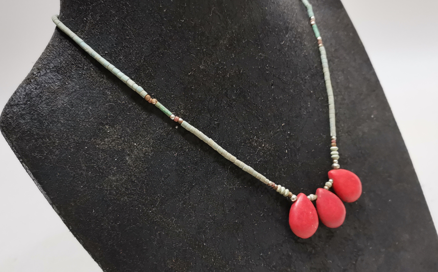 DOĞAL TAŞLI TÜRKMEN İŞİ ANTİKA GERDANLIK