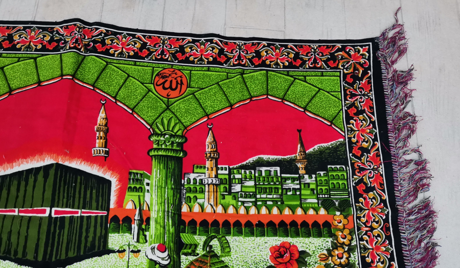 KABE-İ ŞERİF GÖRSELLİ ANTİKA DUVAR HALISI