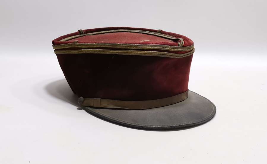 KURTULUŞ SAVAŞI DÖNEMİ GÜMÜŞ SIRMALI ÇOK NADİR YUNAN SUBAY ŞAPKASI