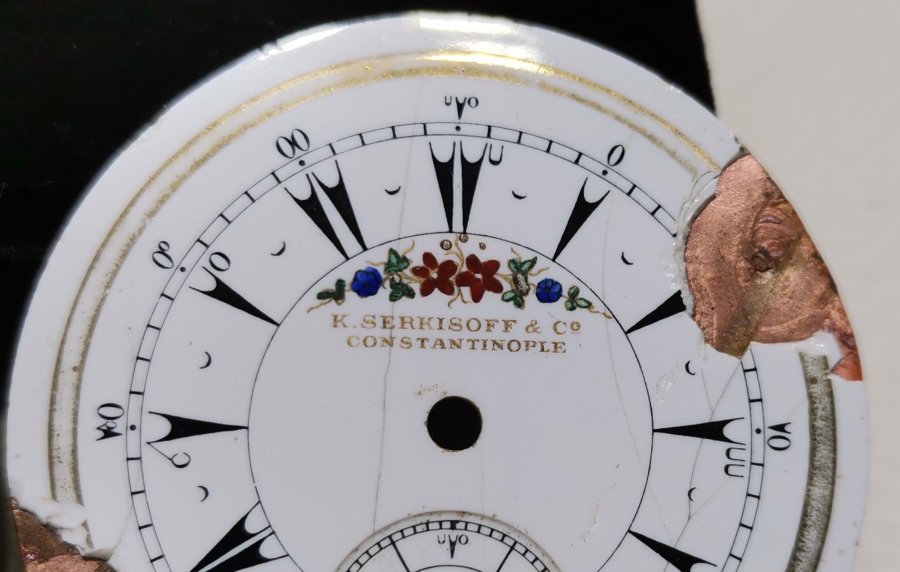 OSMANLI DÖNEMİ 2 ADET CEP SAATİ KADRANI