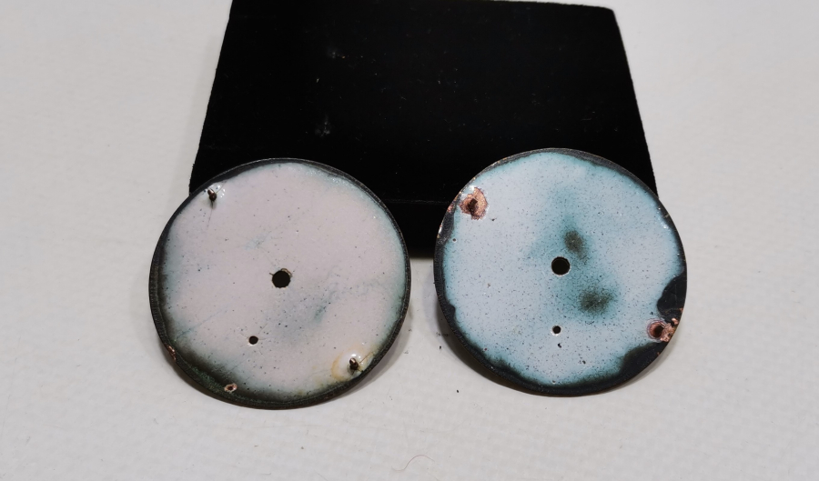 OSMANLI DÖNEMİ 2 ADET CEP SAATİ KADRANI