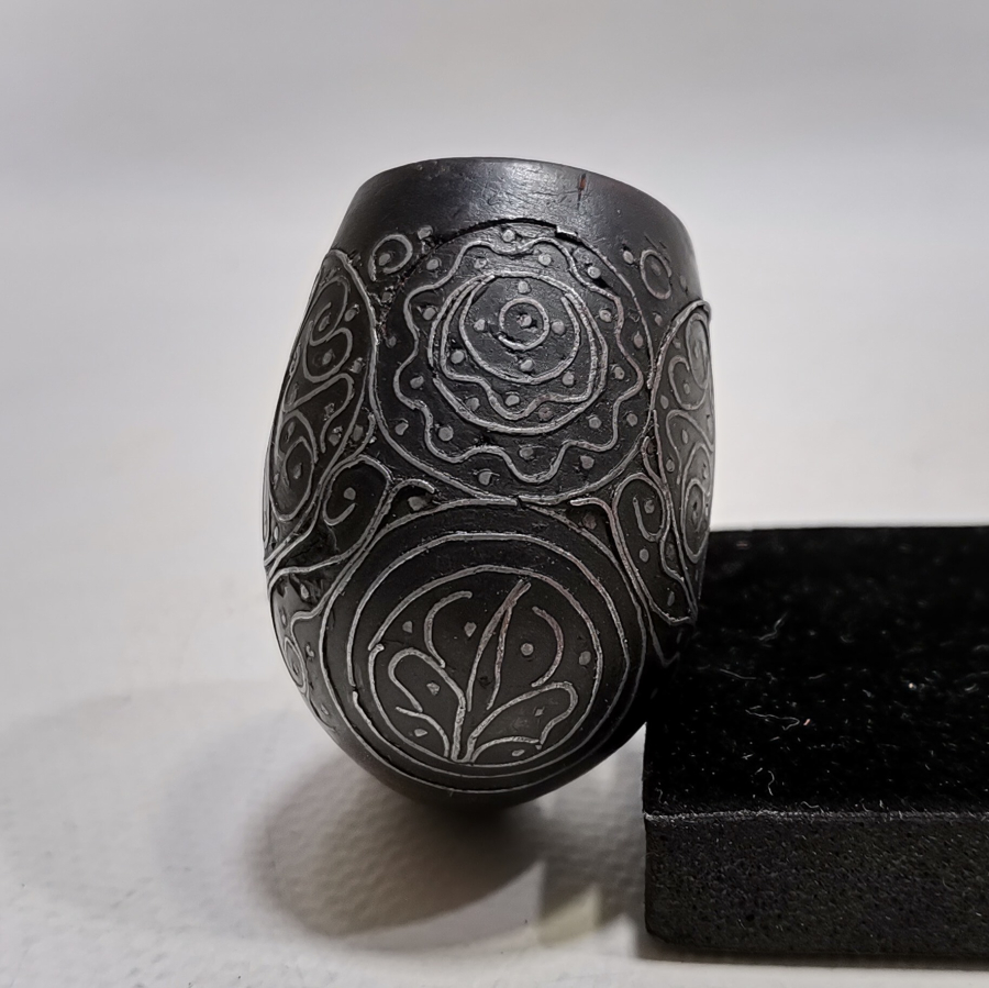 OSMANLI DÖNEMİ AFYON İŞİ GÜMÜŞ ÇAKMA İŞÇİLİKLİ PİPO