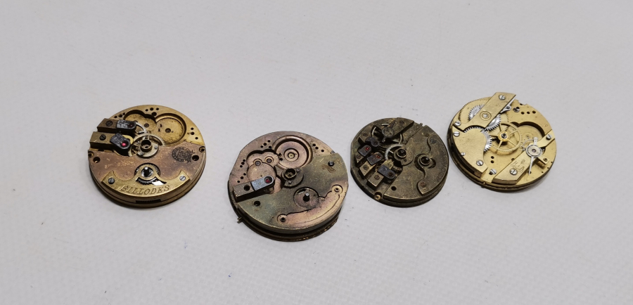 OSMANLI DÖNEMİ CEP SAATİ MEKANİZMALARI LOTU