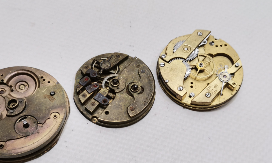 OSMANLI DÖNEMİ CEP SAATİ MEKANİZMALARI LOTU