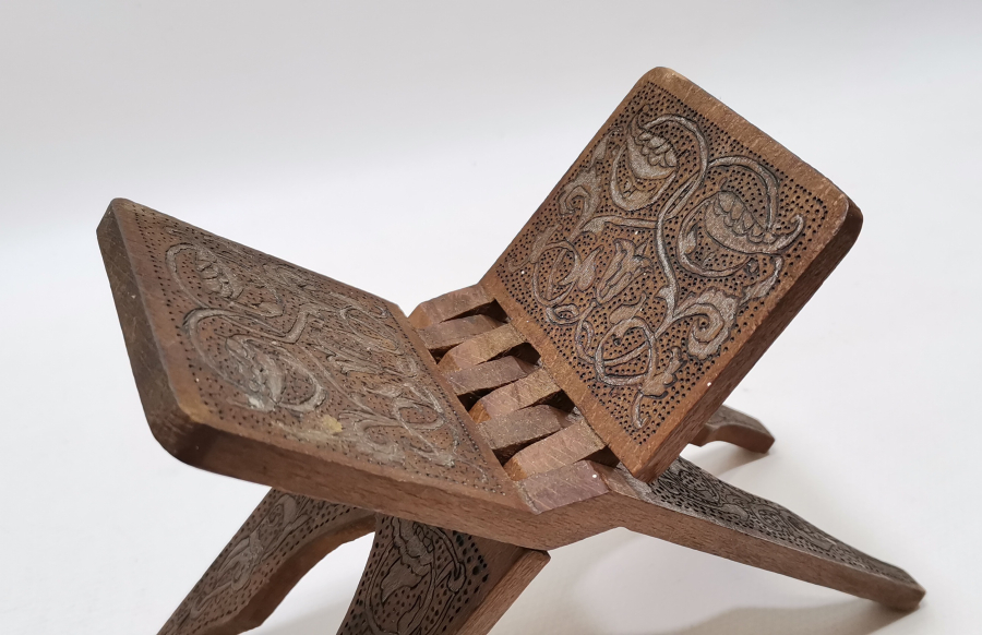 OSMANLI DÖNEMİ ÇOK NADİR EL OYMA İŞÇİLİKLİ RAHLE