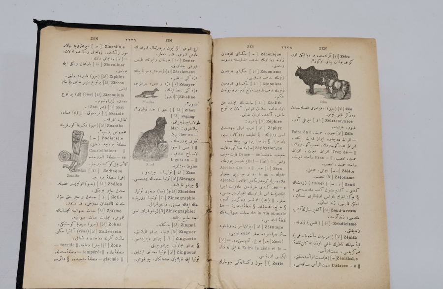 OSMANLI DÖNEMİ DEV BOYDA OSMANLICA FRANSIZCA SÖZLÜK