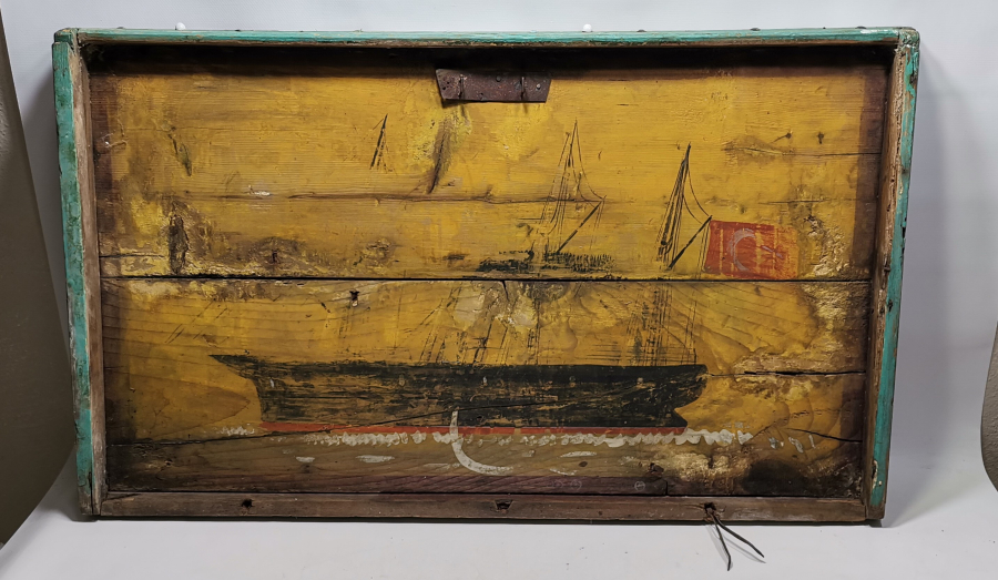 OSMANLI DÖNEMİ GEMİLİ SANDIK KAPAĞI