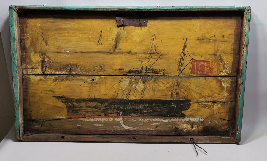 OSMANLI DÖNEMİ GEMİLİ SANDIK KAPAĞI