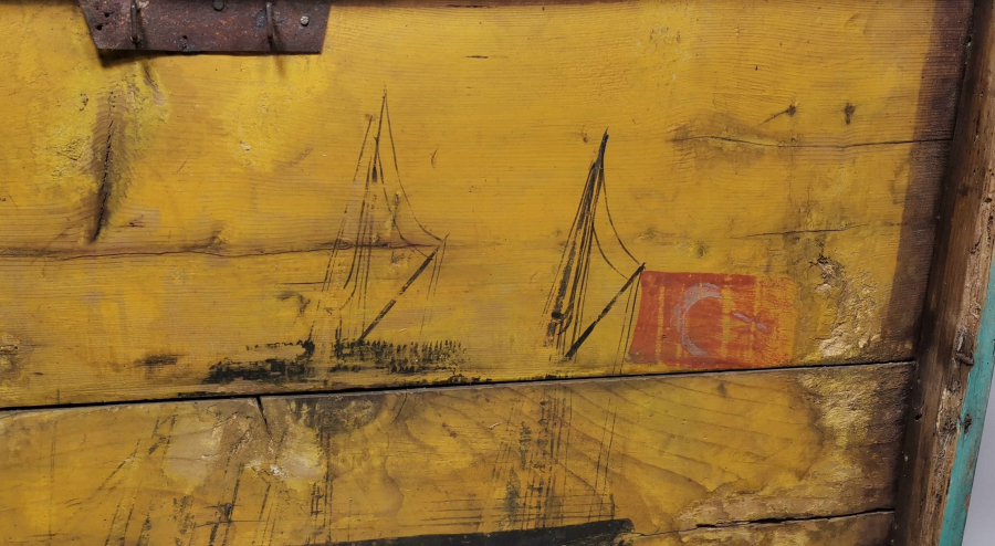 OSMANLI DÖNEMİ GEMİLİ SANDIK KAPAĞI