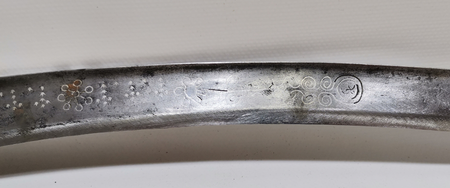 OSMANLI DÖNEMİ GÜMÜŞ ÇAKMA İŞÇİLİKLİ ÇOK NADİR YENİÇERİ CELLAT YATAĞANI