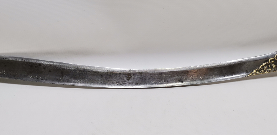 OSMANLI DÖNEMİ GÜMÜŞ ÇAKMA İŞÇİLİKLİ ÇOK NADİR YENİÇERİ CELLAT YATAĞANI