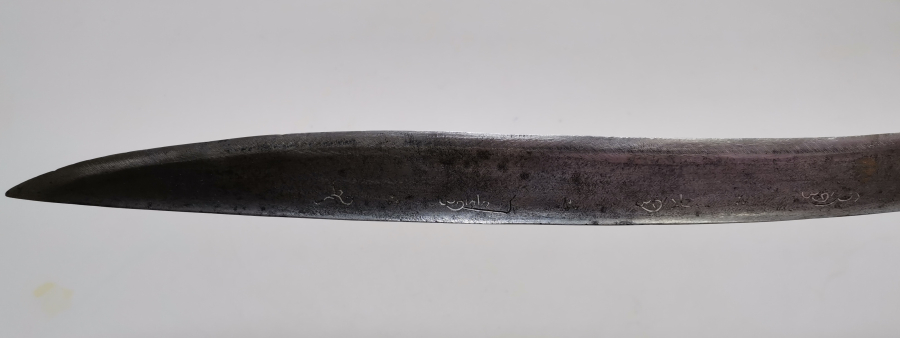 OSMANLI DÖNEMİ GÜMÜŞ ÇAKMA İŞÇİLİKLİ ÇOK NADİR YENİÇERİ CELLAT YATAĞANI