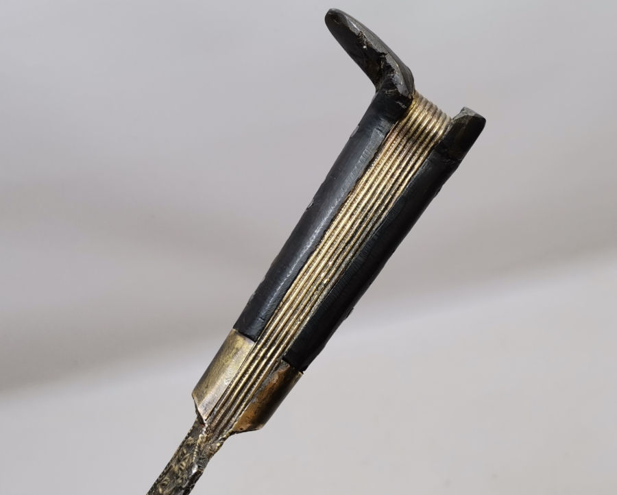 OSMANLI DÖNEMİ GÜMÜŞ ÇAKMA İŞÇİLİKLİ ÇOK NADİR YENİÇERİ CELLAT YATAĞANI