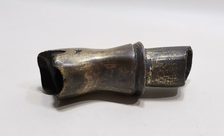 OSMANLI DÖNEMİ NADİR FORMDA ASLAN BAŞLI BRONZ HORHOR