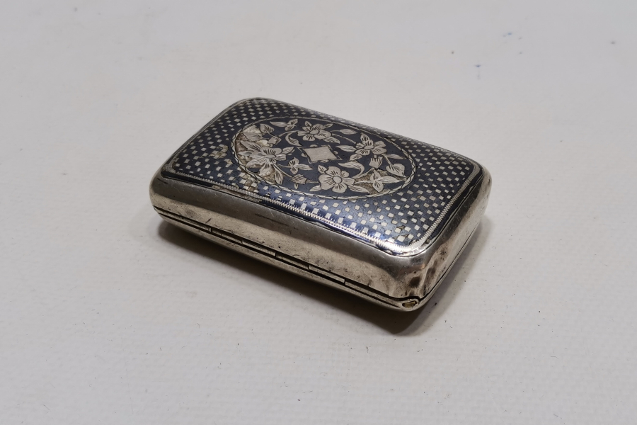 OSMANLI DÖNEMİ VAN DAMGALI ERMENİ USTA İŞİ GÜMÜŞ SAVATLI TABAKA