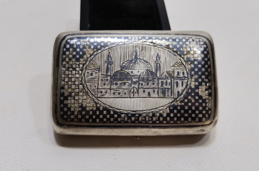 OSMANLI DÖNEMİ VAN DAMGALI ERMENİ USTA İŞİ GÜMÜŞ SAVATLI TABAKA