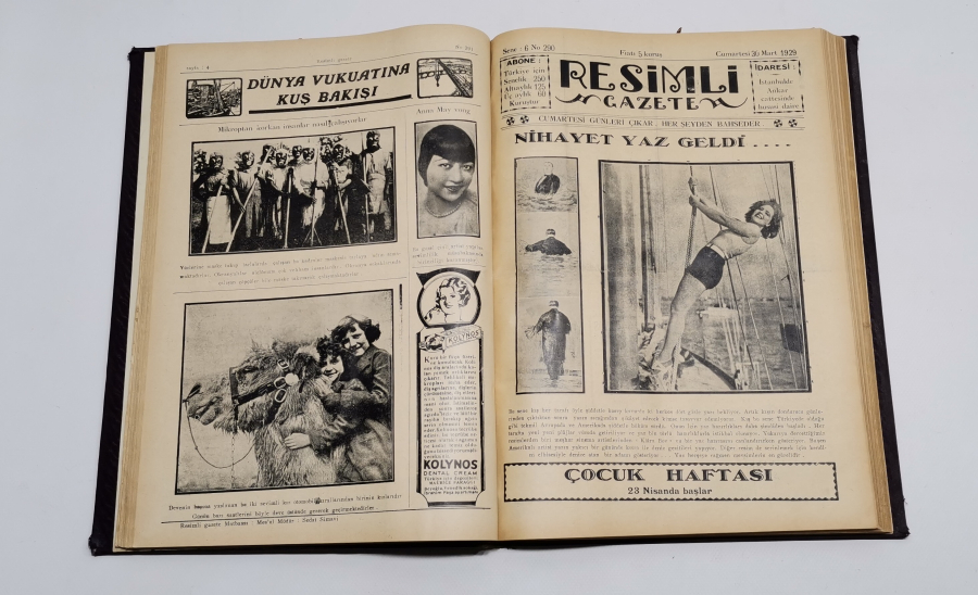 OSMANLICA RESİMLİ GAZETELERİN BİR ARADA OLDUĞU ANSİKLOPEDİ