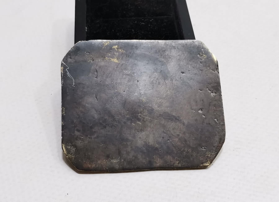 ÜZERİ OSMANLICA YAZILI BÜYÜK BOY METAL PLAKA