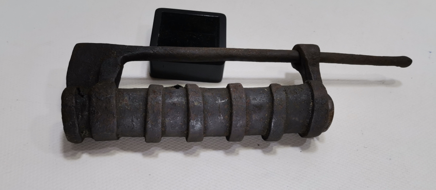 ÜZERİ OSMANLICA YAZILI OSMANLI DÖNEMİ EL YAPIMI NADİR KİLİT